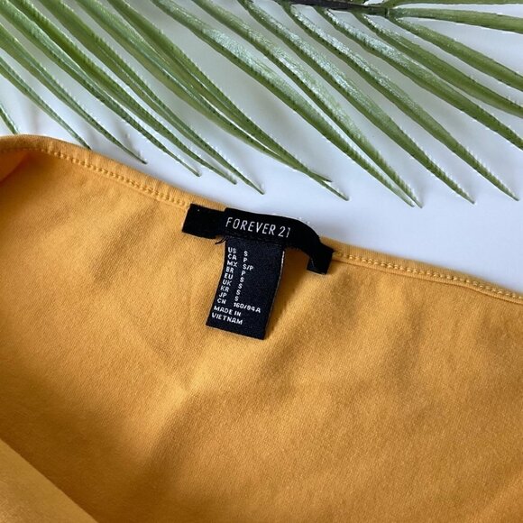 ☀️HOST  PICK ☀️ Forever 21 Yellow Bodysuit Small - Picture 8 of 8